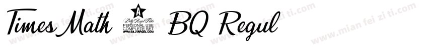 TimesMath 1 BQ Regul字体转换